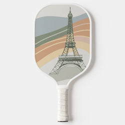 Drawing Eiffel Tower Pickleball Paddle