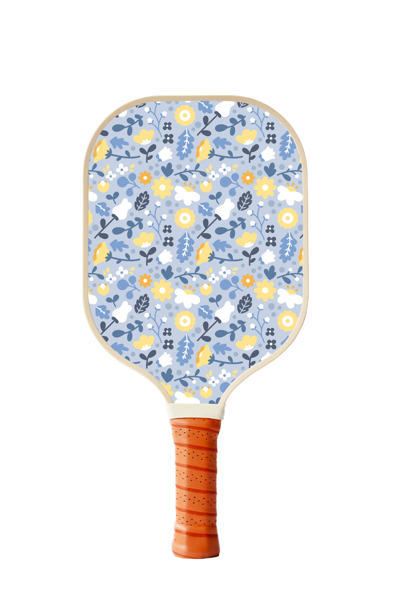 Floral And Tropical Leaves Pickleball Paddle