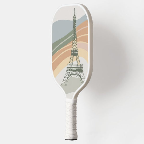 Drawing Eiffel Tower Pickleball Paddle