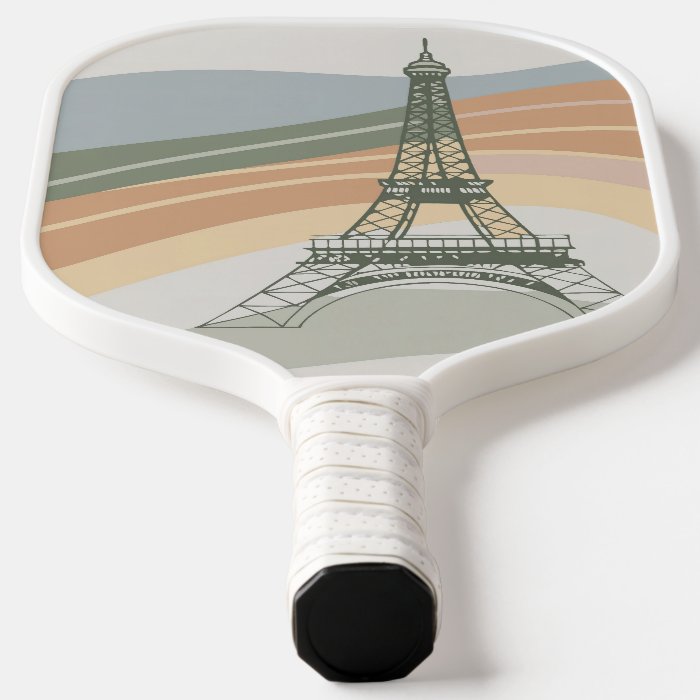 Drawing Eiffel Tower Pickleball Paddle