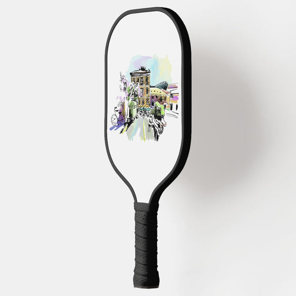 Artistic Conception House Pickleball Paddle